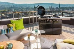 Outdoorchef Gaskugelgrill Lugano 570 G EVO, Schwarz -Grill und Flamme 18 128 38 LUGANO 570 G EVO Black 03