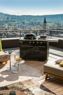 Outdoorchef Gaskugelgrill Lugano 570 G EVO, Schwarz -Grill und Flamme 18 128 38 LUGANO 570 G EVO Black 05