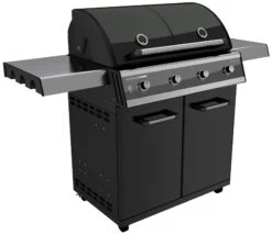 Outdoorchef Gasgrillstation Dualchef 415 G, Schwarz -Grill und Flamme 18 700 07 DUALCHEF 415 G Black