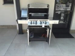 NAPOLEON Prestige 500 Edelstahl -Grill und Flamme NAPOLEON Prestige 500 Edelstahl 1