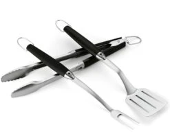 Weber 3-teiliges Grillbesteck Set Edelstahl (6630)