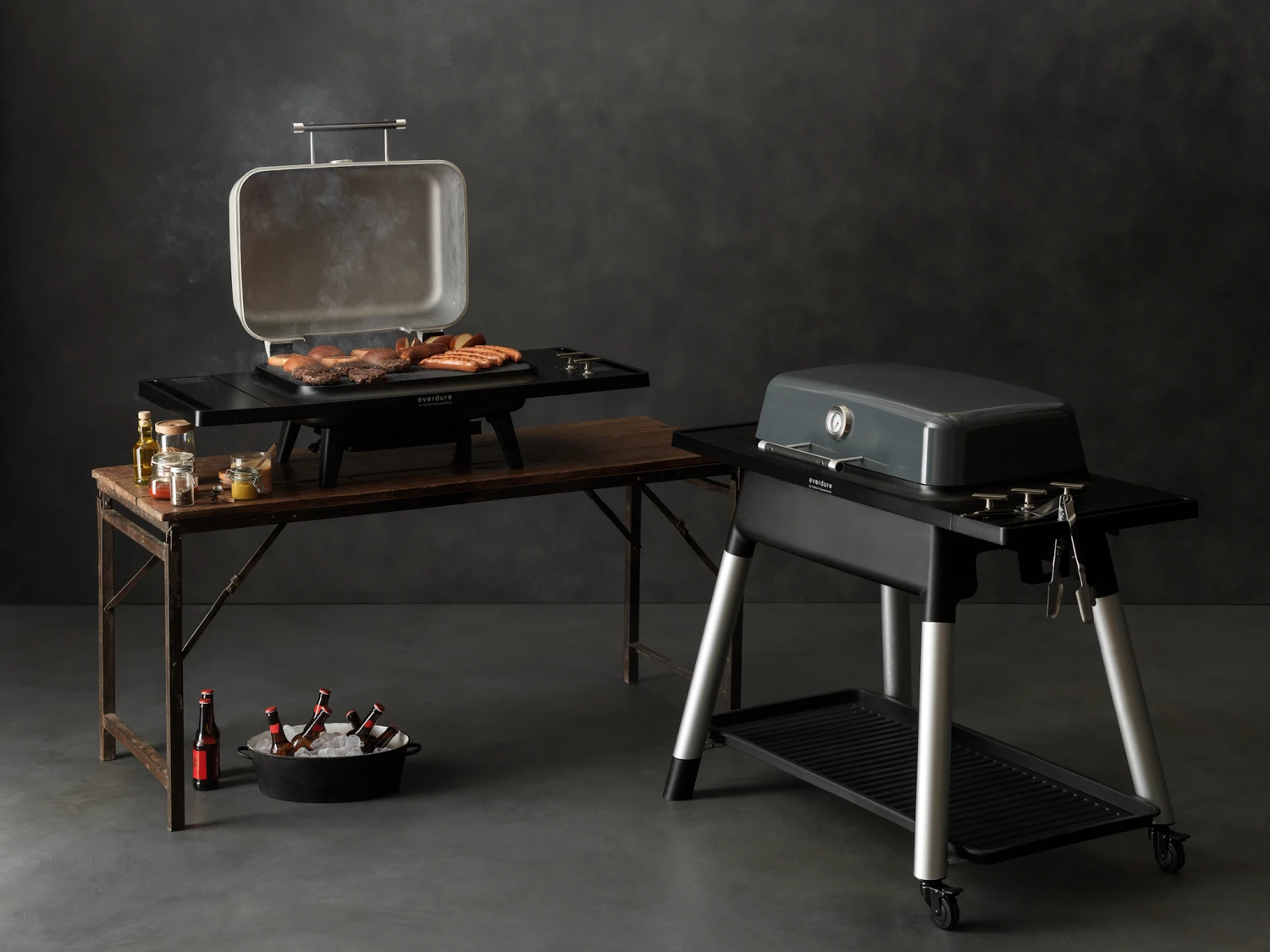 Everdure FORCE Gasgrill Rot Mit Zwei Brennern 2 Everdure FORCE Gasgrill Rot Mit Zwei Brennern – Bild 2