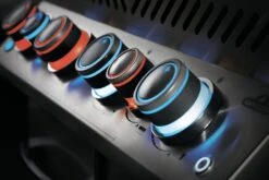 NAPOLEON Prestige 500 Edelstahl, Erdgas -Grill und Flamme p500rsib safety glow 1