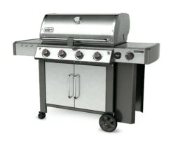 Weber Genesis II LX S-440 (GBS) Gasgrill Edelstahl (inkl. IGrill 3) -Grill und Flamme weber 62004179 genesis II LX 4B EMEA SS right angle